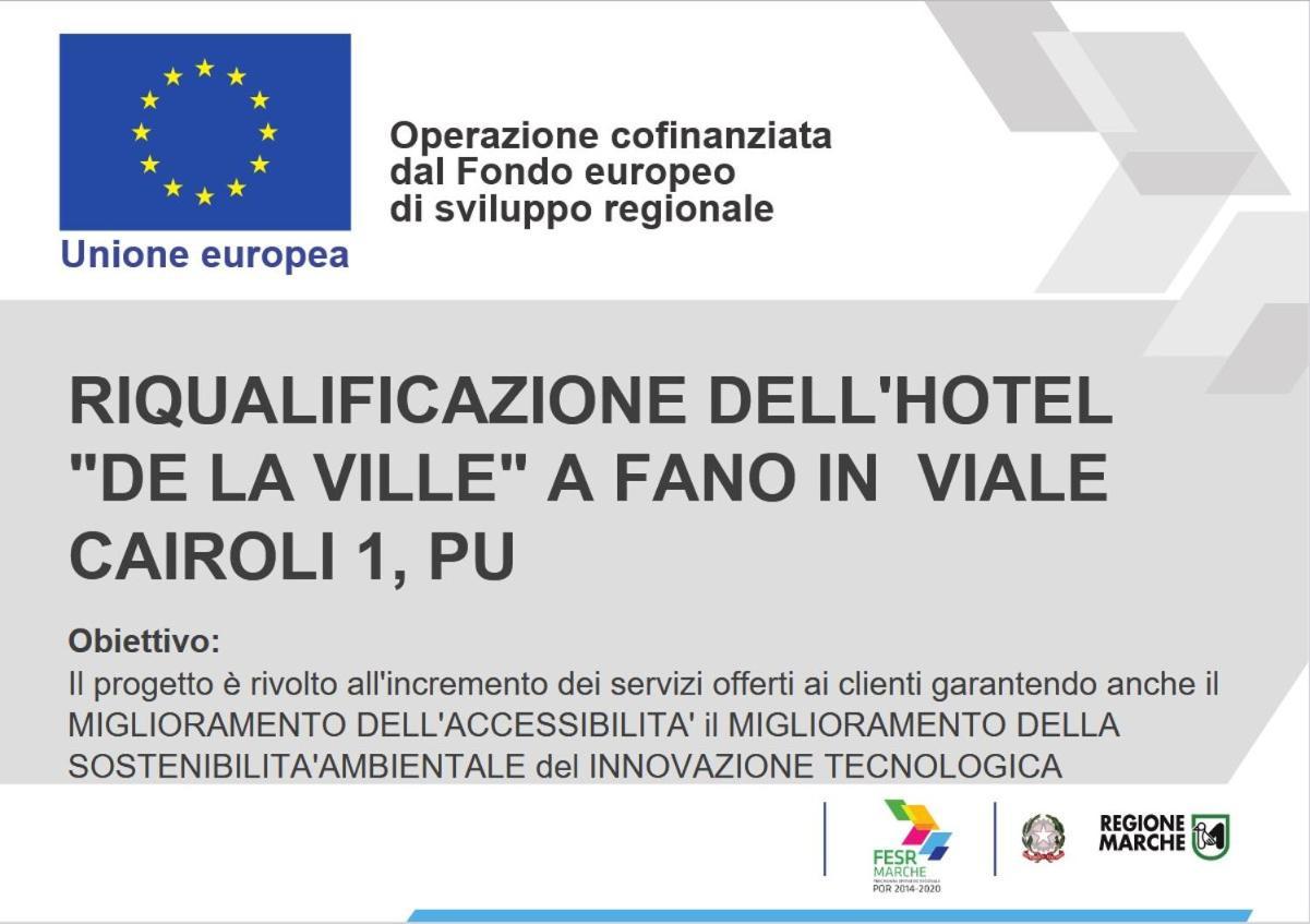 Hotel De La Ville depandance di Hotel Augustus Fano Esterno foto